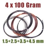 Alüminyum Bonsai Teli 4'lü Paket - 1.5+2.5+3.5+4.5 mm (4x100 gr)