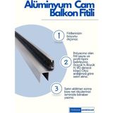 Alüminyum Cam Balkon Fitili ( 8mm ) - Küçük h - 0 - 125 cm