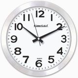 Aluminyum Cerceve 22Cm Camli Ev Ofis Etud Sinif Okul Duvar Saati