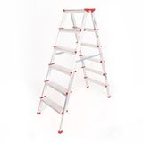 Alüminyum Çift Çikişli 6 Basamakli Merdiven (137cm) (accm.04) Gri