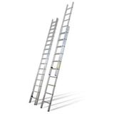 Alüminyum Çift Çıkışlı Ptt Tipi Sürgülü Merdiven 200cm X 2