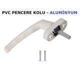 Aluminyum Demir Döküm Boyalı Beyaz Pvc Pimapen Pencere Kolu