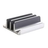 Alüminyum Dikey Laptop Standı 3 Yuvalı Multi Dock Ayarlanabilir Genişlik Masaüstü Düzenleyici
