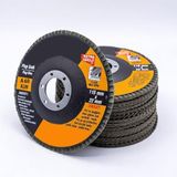 Alüminyum Gövde Flap Disk 115 Mm 60 Kum 10 Adet Taşlama Diski Metal Ahşap Yüzey Zımpara Disk Seti