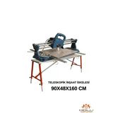Alüminyum Gövdeli Çelik Ayaklı Teleskopik Katlanır İnşaat İskelesi - 400 Kg Taşıma Kapasitesi 90X48x160cm