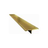 Alüminyum Inoks Metal Parke Geçiş Profili T Eşik Çıtası Gold Parlak - 80 CM