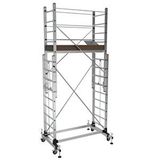 Alüminyum İskele 5 Metre Teleskopik (sar7509) 2 X 2,5 = 5 Metre Gri