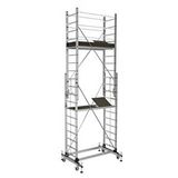Alüminyum İskele 6 Metre Teleskopik (sar7511) 2 X 3 = 6 Metre Gri