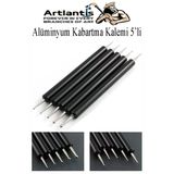 Alüminyum Kabartma Kalemi 5 Li 1 Paket Aliminyum Folyo Kabartma Çift Uçlu İzleme Noktalama Kalemi Gravür