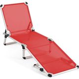 Alüminyum Katlanır ve Taşınır Şezlong Red - Çok Renkli