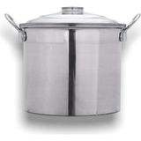 Alüminyum Kazan 17,50 Litre 32 cm Çamaşır ve Mısır Kazanı Gümüş Renk - Altın - Gümüş - Bakır - Seçenek 1