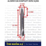 Alüminyum Kompozit Derz Açma Freze Bıçağı Çift Taraflı