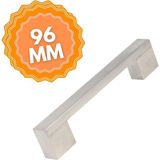 Alüminyum Köprü Inox 96 mm Kulp Lüks Country Mutfak Mobilya Dolap Çekmece Kulpu - İnox