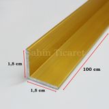 Alüminyum Köşebent Alüminyum Köşe Profil Sarı 1,5cmX1,5cmX100cm