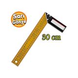 Aluminyum L Gonye Sari Gonye Cetvel Kaynak Kaynakci Marangoz Gonyesi 300 Mm