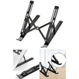 Alüminyum Laptop Standı 7 Kademeli Ayarlı Katlanabilir Tablet Tutucu Ergonomik 26 cm