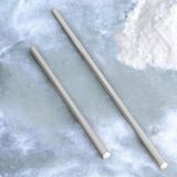 Alüminyum Metal Oklava 2'li Set 99-49 cm Börek Hamur Yufka Açma Silindir Yuvarlak Uzun Kısa Mutf