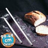 Alüminyum Metal Oklava 2'Li Set 99-49 Cm Börek Hamur Yufka Açma Silindir Yuvarlak Uzun Kısa Mutfak