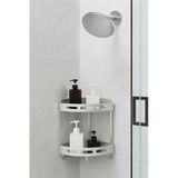 Alüminyum Paslanmaz 2 Katlı Banyo Köşe Rafı Banyo Düzenleyici Organizer