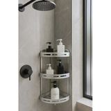 Alüminyum Paslanmaz 3 Katlı Banyo Köşe Rafı Banyo Düzenleyici Organizer