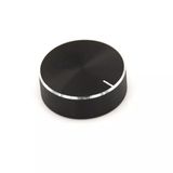 Alüminyum Pot Başlığı 30mm 6mm Tırtıklı Mil Siyah Metal Rotary Enkoder Potansiyometre Ses Kontrol 360 Derece