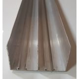 Alüminyum Profil Sürme Kapak Rayı Frenli Üst Ray 250CM - 02 - Gri