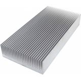 Alüminyum Soğutucu Blok 36X91MM Isı Emici 1 Metre LED Aydınlatma Devre Soğutma Profil Kanal Eloksallı 2135 - Gümüş
