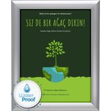 Alüminyum Su Geçirmez Çerçeve Açılır Kapanır 25 mm - Gri - A3 (30x42)