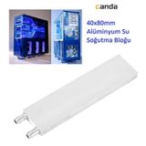 Alüminyum Su Sıvı Isıtma Cpu Soğutma Bloğu 40X80 MM