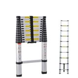 ALÜMİNYUM TELESKOPİK MERDİVEN 2,9 METRE 10 BASAMAKLI MRS TEK TARAFLI