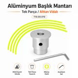 Alüminyum Tırpan Başlık Mantarı Tek Parça Alttan Vidalı Misina Başlığı Aparatı