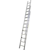 Alüminyum Üç Çıkışlı Ptt Tip Sürgülü Merdiven 200cm X 3