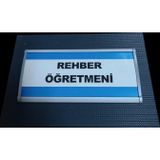 Alüminyum Yönlendirme Kapı İsimlik Levha 12x24cm Apartman Site Bina Blok Tabela