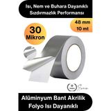#Alüminyumbant Alüminyum Bant Akrilik Folyo Isı Dayanıklı Havalandırma Kanalı Boru Sızdırmazlık Tamir Bandı Metalik 30 M