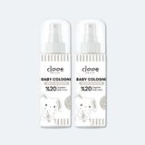 Alüminyumsuz Vegan Bebek Kolonyası Organik Aloe Vera Özlü White Blossom Kalıcı Ferahlık 150ml 2'li Set