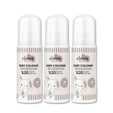 Alüminyumsuz Vegan Bebek Kolonyası Organik Aloe Vera Özlü White Blossom Kalıcı Ferahlık 150ml 3'lü Set