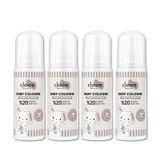 Alüminyumsuz Vegan Bebek Kolonyası Organik Aloe Vera Özlü White Blossom Kalıcı Ferahlık 150ml 4'lü Set