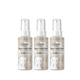 Alüminyumsuz Vegan Bebek Kolonyası Organik Aloe Vera Özlü White Blossom Kalıcı Ferahlık 40ml 3'lü Set