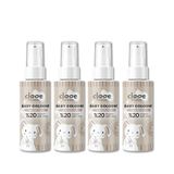 Alüminyumsuz Vegan Bebek Kolonyası Organik Aloe Vera Özlü White Blossom Kalıcı Ferahlık 40ml 4'lü Set