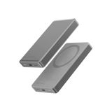 Alupac 10K 10.000 Mah 20W Type-C Ve 15W Kablosuz Şarj Çıkışlı Pd Hızlı Şarj Powerbank - Natural Grey