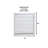 Alupan 30x30 cm Alüminyum Menfez Banyo WC Havalandırma Panjur
