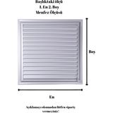 Alupan Alüpan Mat Krom Alüminyum Menfez Banyo Wc Havalandırma Panjur - 20X30