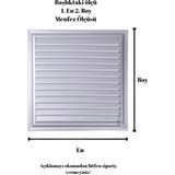 Alupan Alüpan Mat Krom Alüminyum Menfez Banyo Wc Havalandırma Panjur - 25X40
