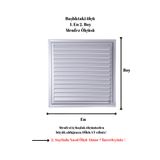 ALÜPAN Mat Krom 45x40 Alüminyum Menfez Banyo Wc Havalandırma Panjur