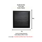 ALÜPAN Mat Siyah 35x30 Alüminyum Menfez Banyo Wc Havalandırma Panjur