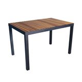 Aluseat Iroko 80x120 cm Tablalı Alüminyum Masa
