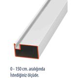 Aluwand 17*25 Beyaz Sineklik Profili 0-150 cm İstenilen Ölçüde Yırtılmaya Dayanıklı Malzeme