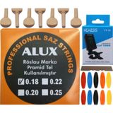 Alux 0.18 Pramid Kısa Sap Bağlama Teli 5'Li Set