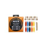 Alux Müzik 0.20 Uzun Sap Piramit Tel Seti + 7 Adet Burgu + 10 Adet Numaralı Tezene + Eşik