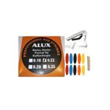 Alux Müzik 0.22 Divan Bağlama Piramit Tel Seti + Metal Kelepçe + Adet Numaralı Tezene + Eşik
